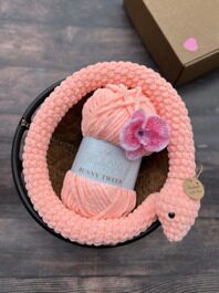 Bunny Tweed - 04 (розовый персиковый - оранжевая россыпь)